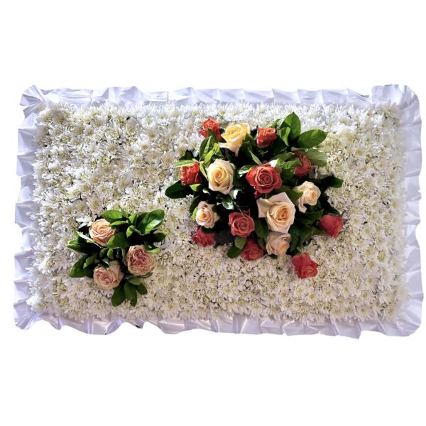 Roses Rectangle Asian and Chinese funeral wreath